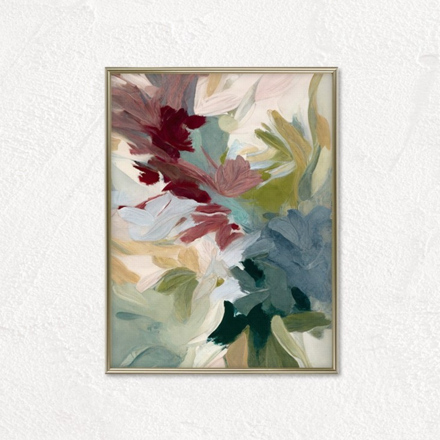 Moody Tones Abstract Flower Garden Wall Art(Printable+Physical)