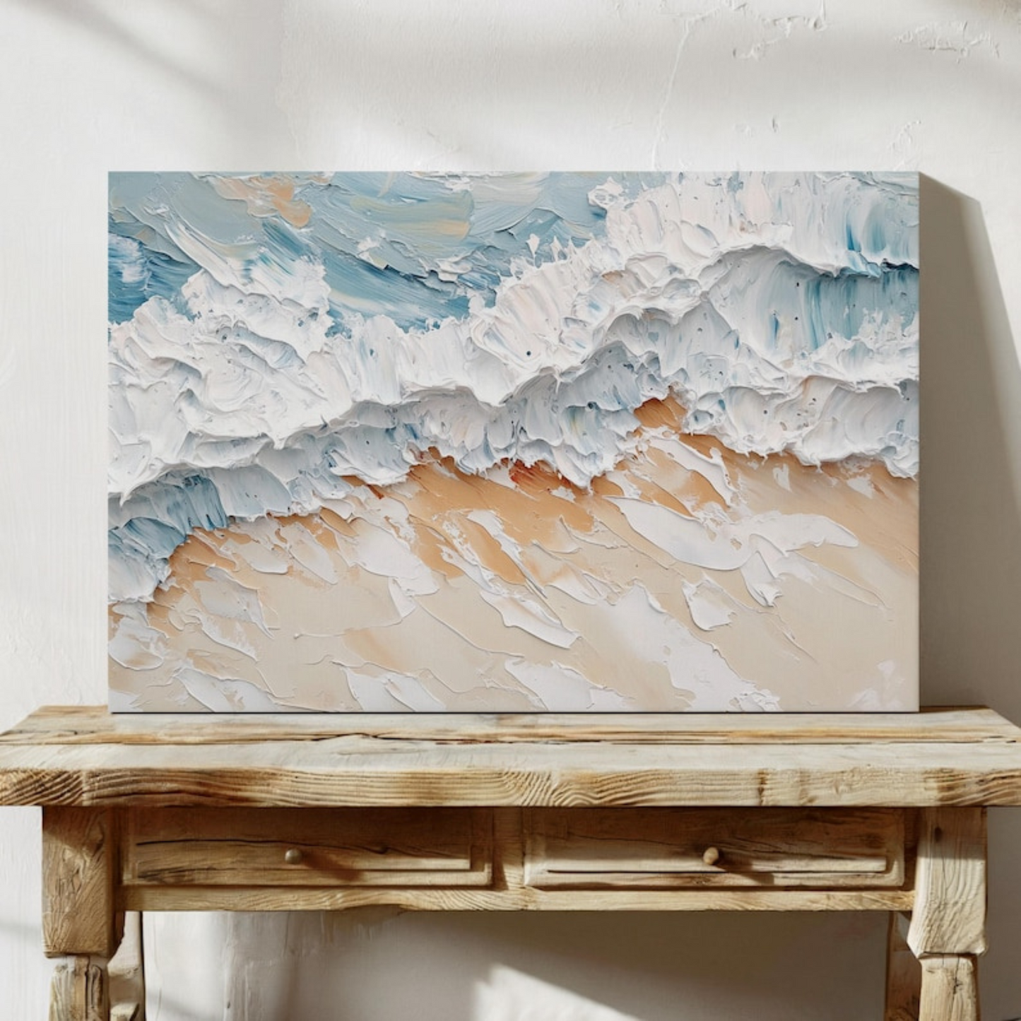 Textured Beach Waves Canvas Art(Printable+Physical)