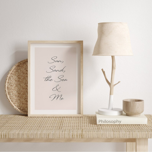 Sun Sand The Sea and Me Wall Art (Printable+Physical)