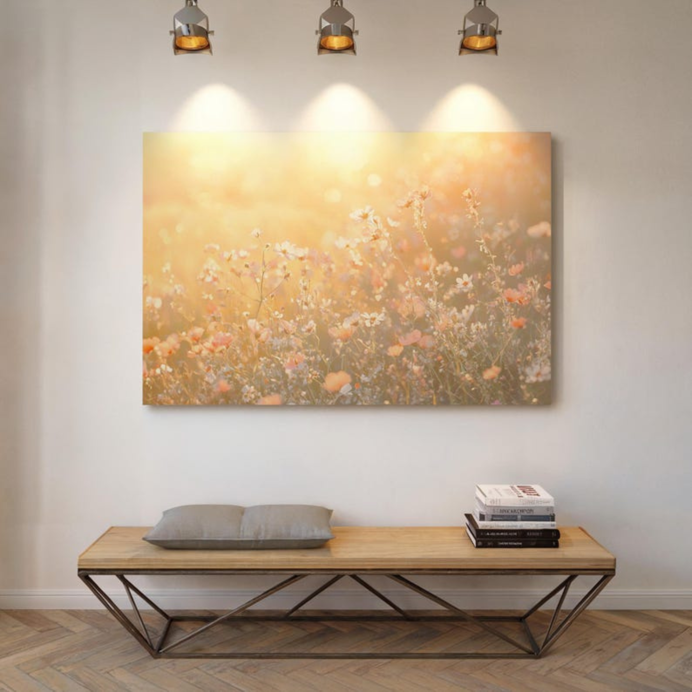 Golden Wildflower Meadow Canvas(Printable+Physical)