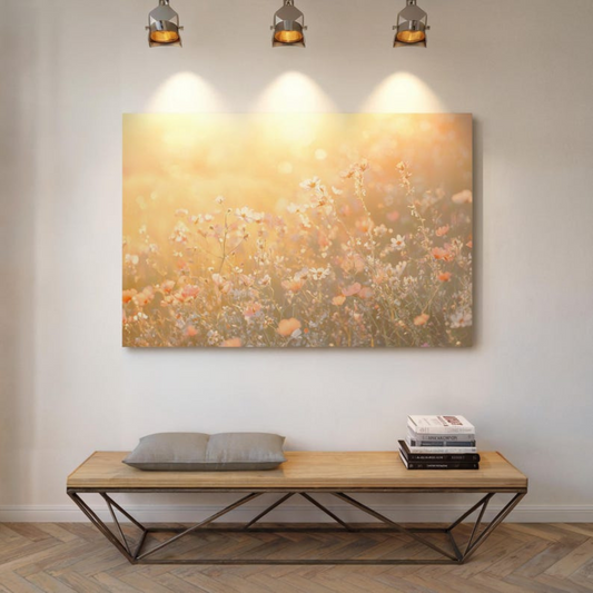 Golden Wildflower Meadow Canvas(Printable+Physical)