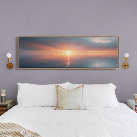 Ocean Sunset Wall Art Canvas Print(Printable+Physical)