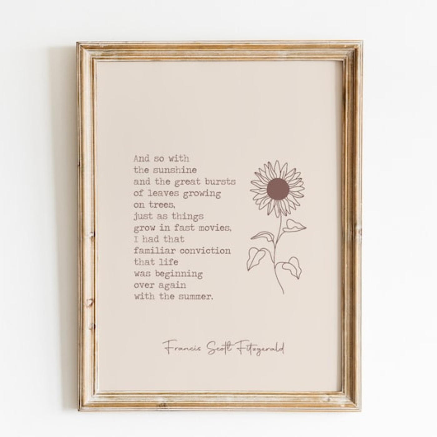 Typography Quote Print (Printable+Physical)