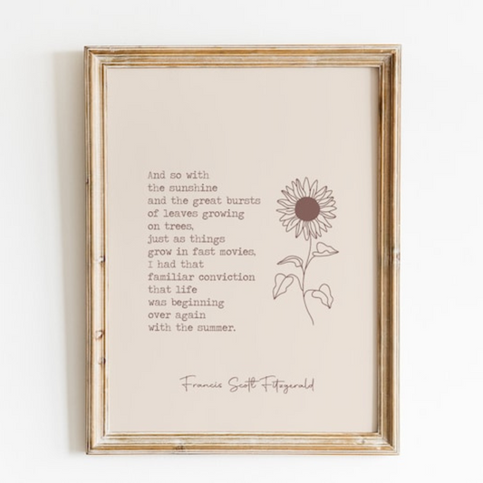 Typography Quote Print (Printable+Physical)