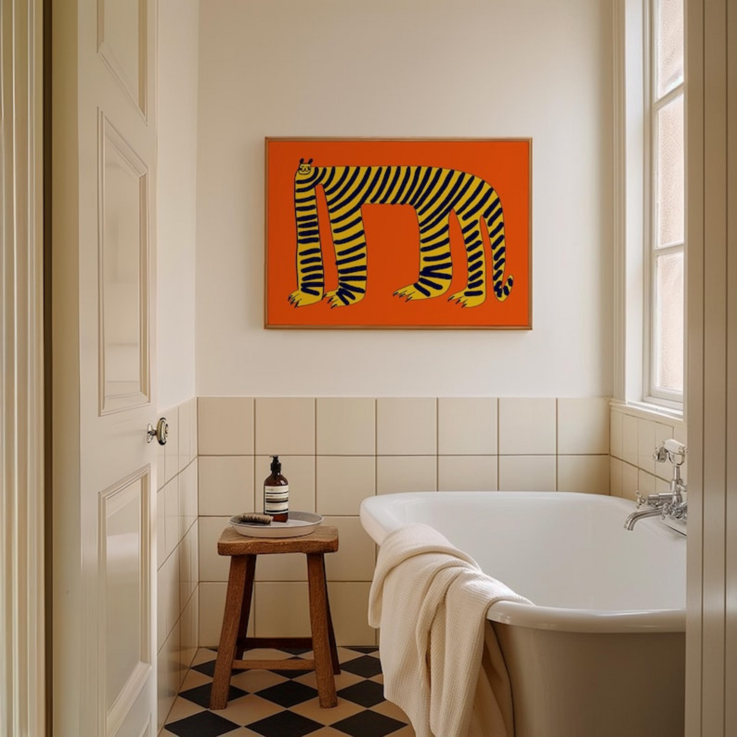 Calm Tiger Art Print(Printable+Physical)