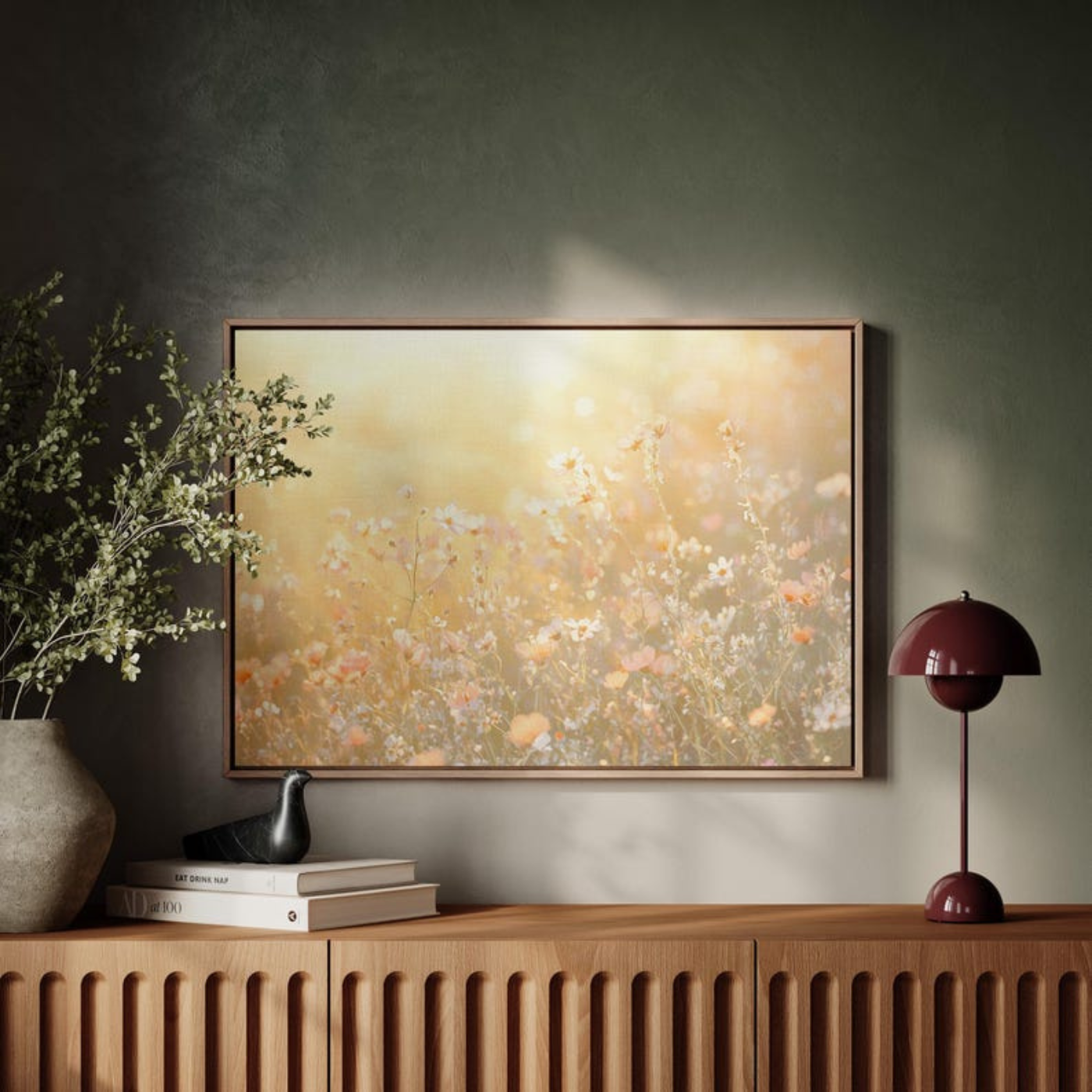 Golden Wildflower Meadow Canvas(Printable+Physical)
