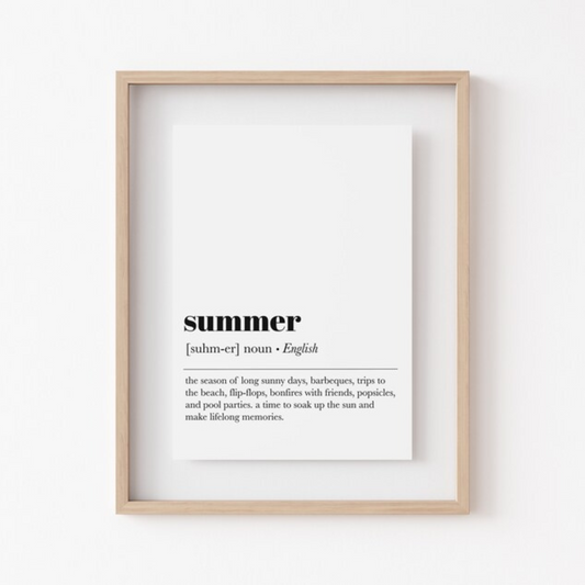 summer printable wall art (Printable+Physical)