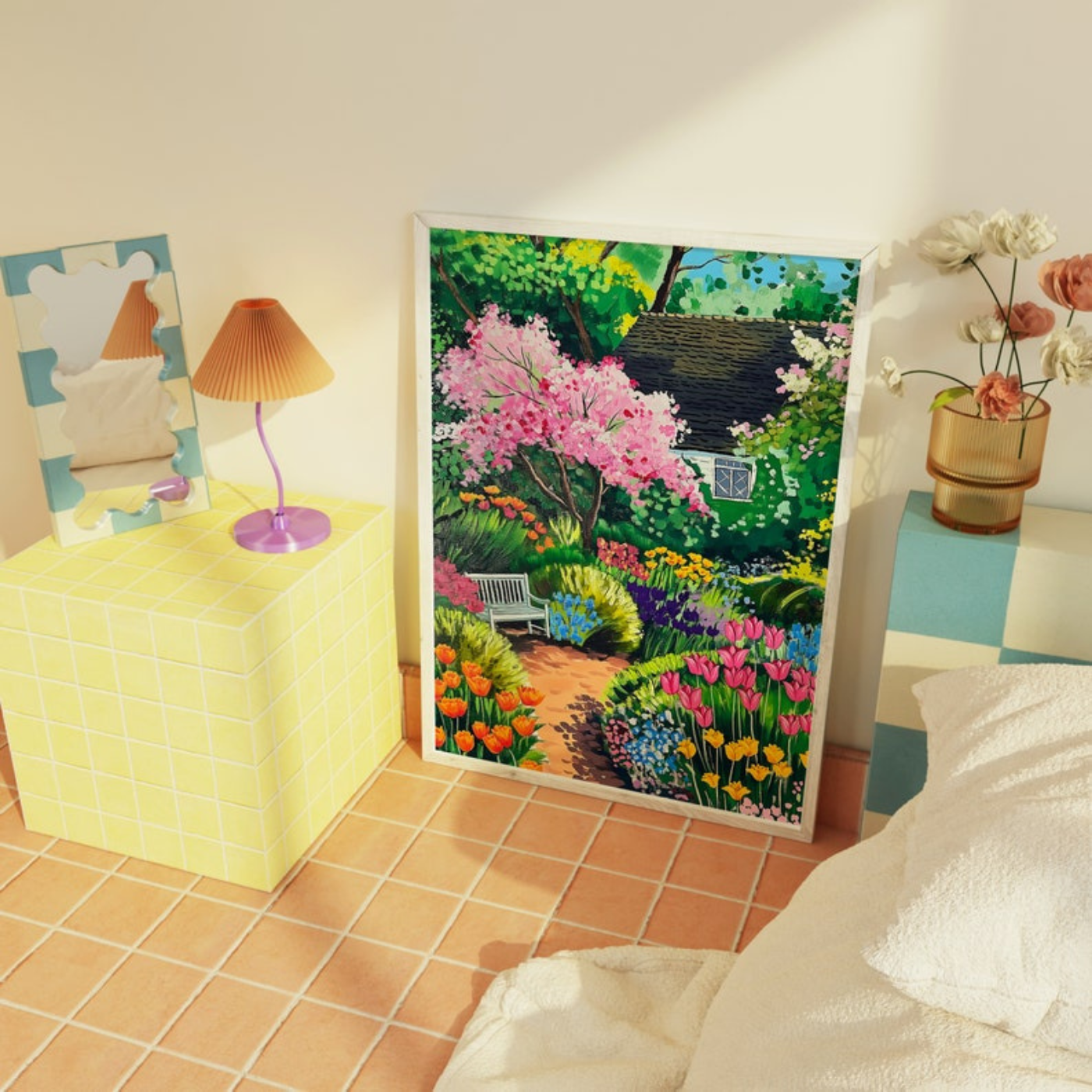 Colorful Floral Wall Art(Printable+Physical)