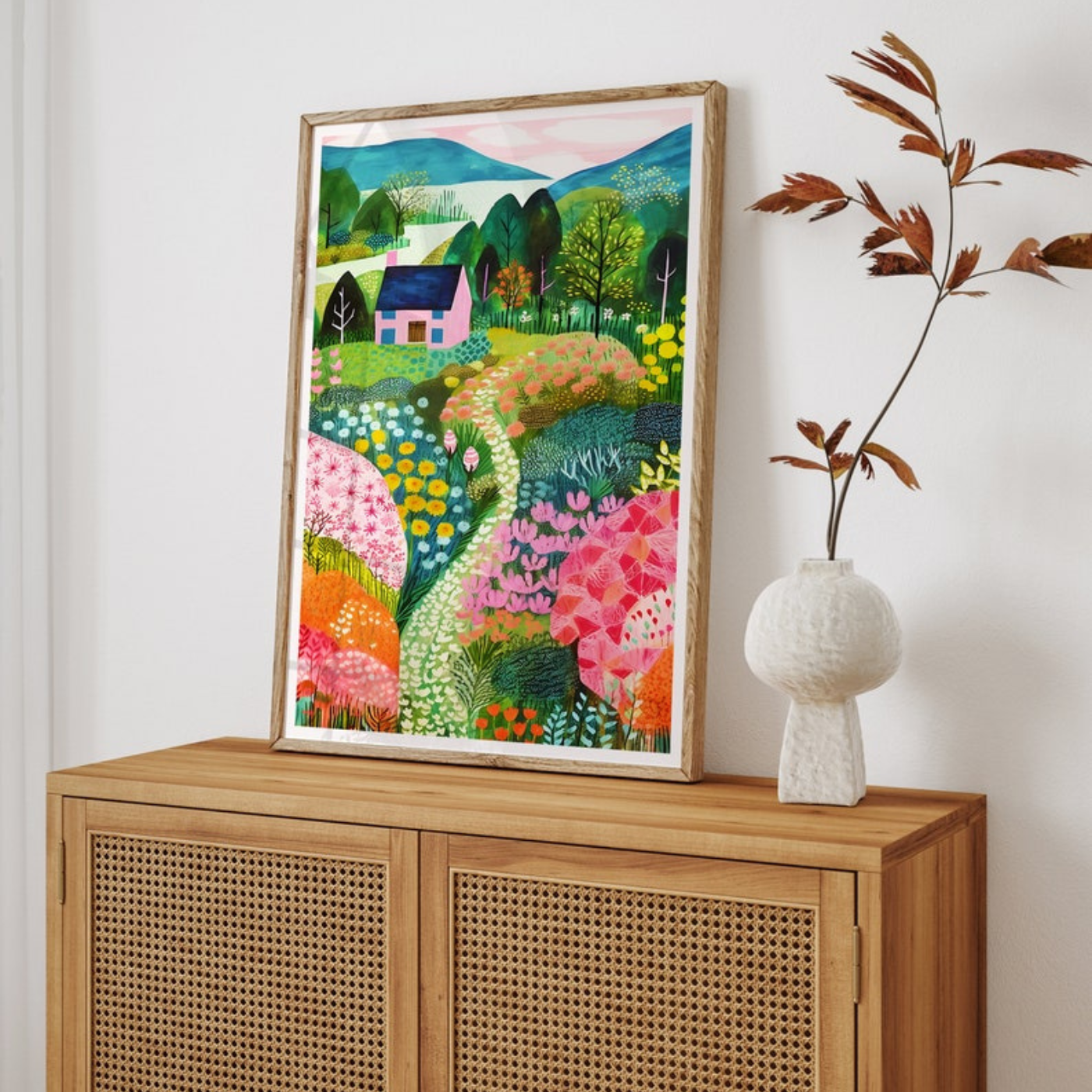 Colorful Flower Garden Wall Art(Printable+Physical)