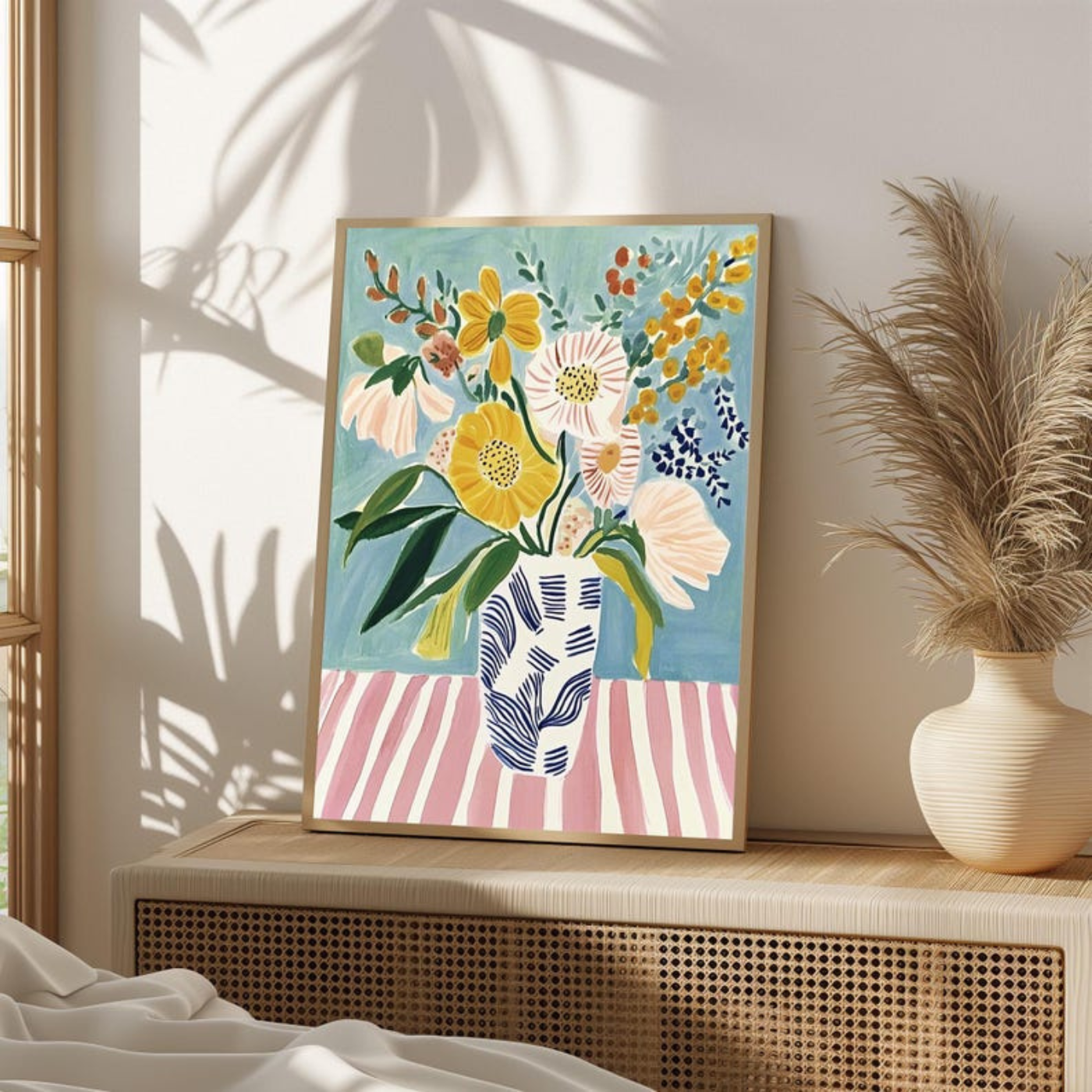 Modern Floral Botanical Wall Art(Printable+Physical)