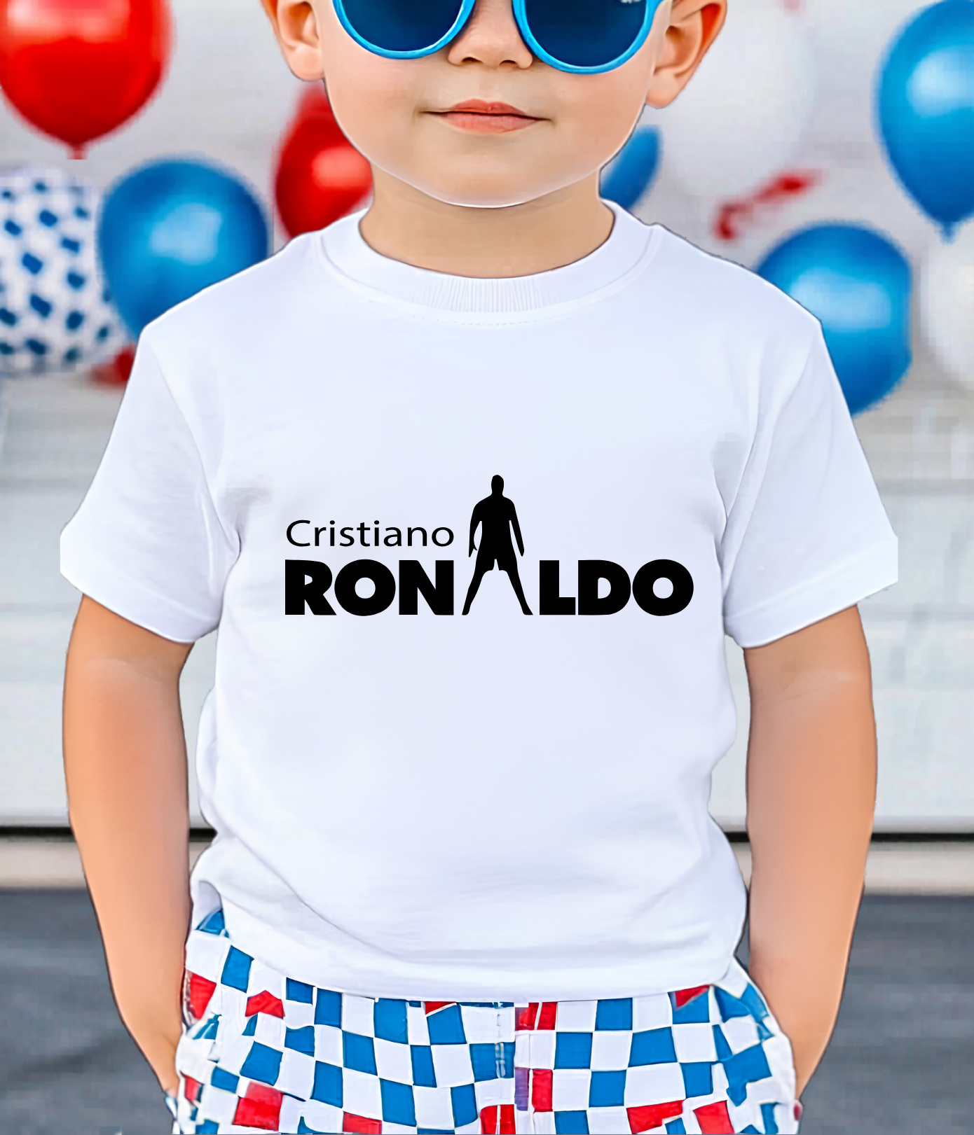 FIFA World Cup 2026 Cristiano Ronaldo Name Silhouette Combo Graphic Tee (physical)