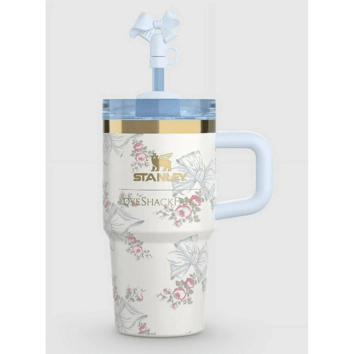 Stanley x LoveShackFancy Floral Powder Blue Tumbler 20 oz