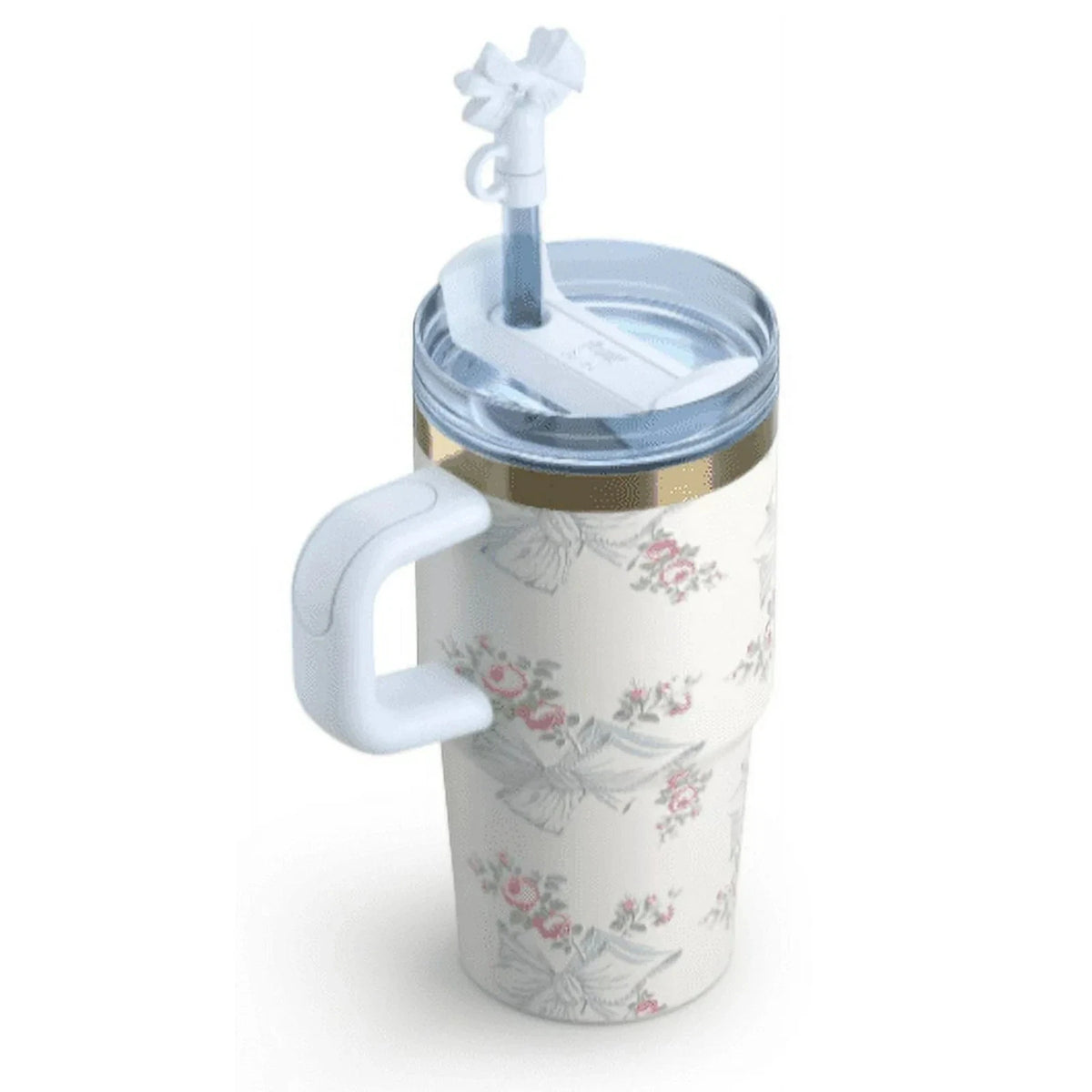 Stanley x LoveShackFancy Floral Powder Blue Tumbler 20 oz