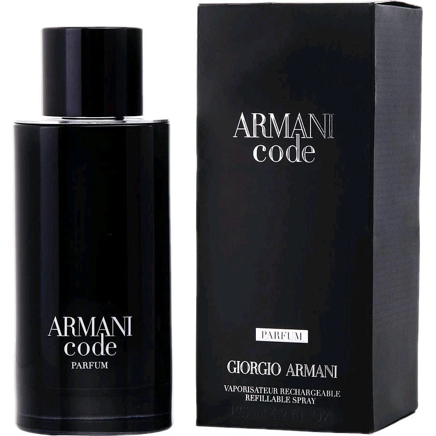 GIORGIO ARMANI CODE PARFUM MEN 4.2 OZ / 125 ML REFILLABLE SEALED