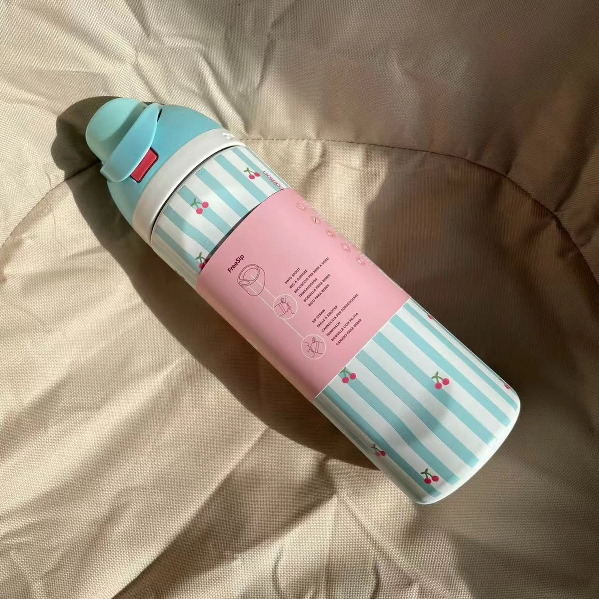 Owala FreeSip Cherry 24oz Limited Edition Water Bottle