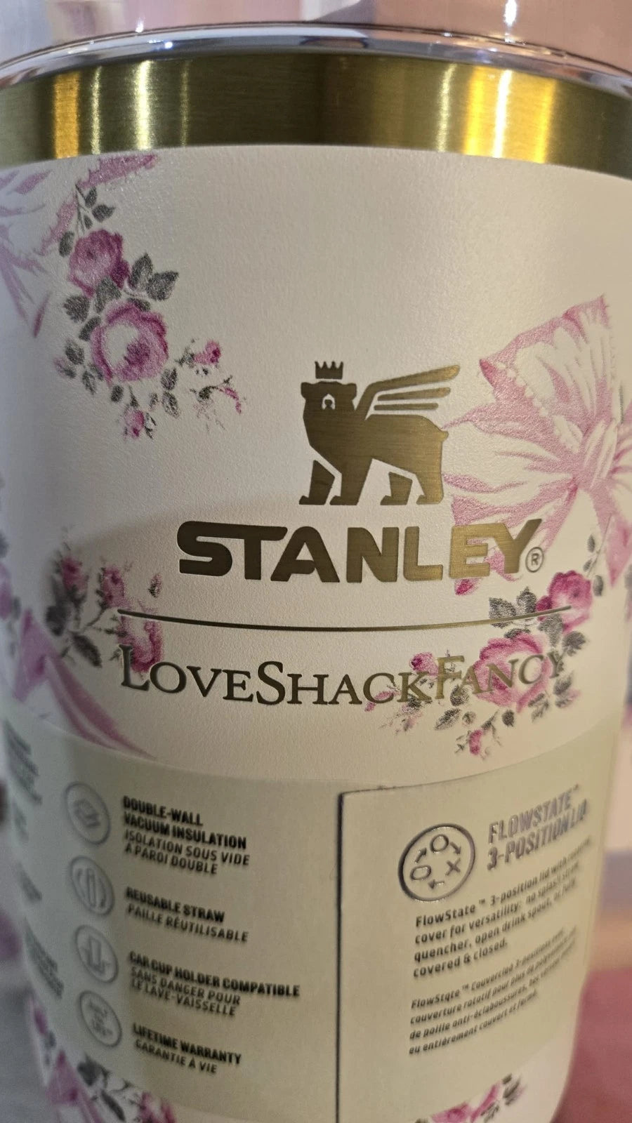 Stanley x LoveShackFancy Floral Pink Tumbler 40 oz