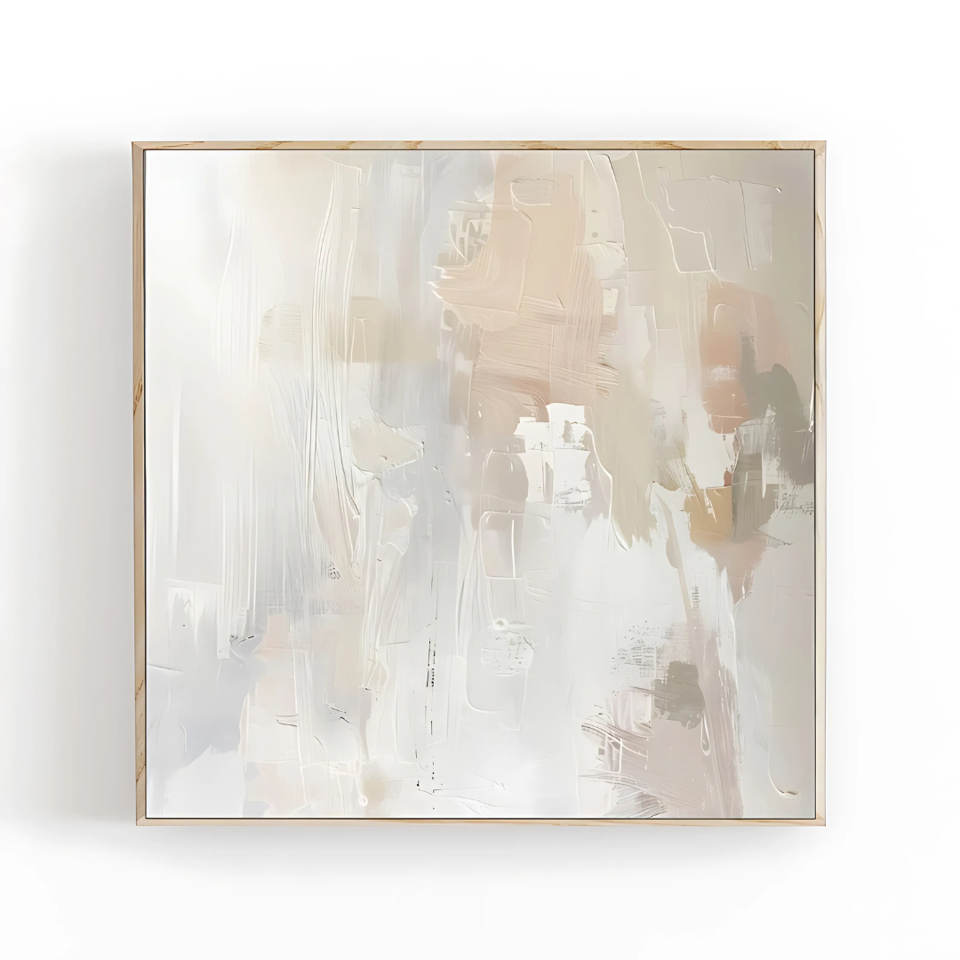 Beige White Grey Minimal Painting(Printable+Physical)