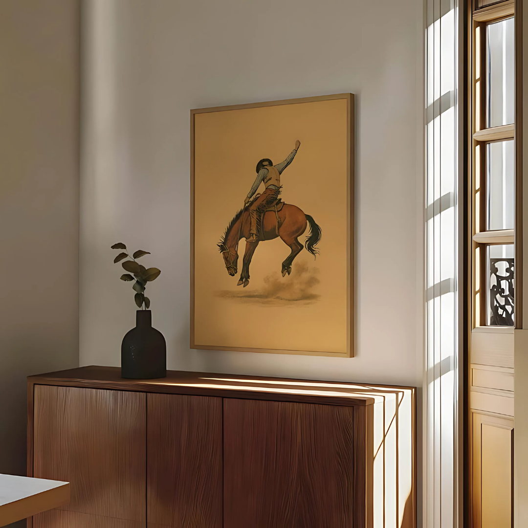 Retro Horse Cowgirl Wall Decor(Printable+Physical)