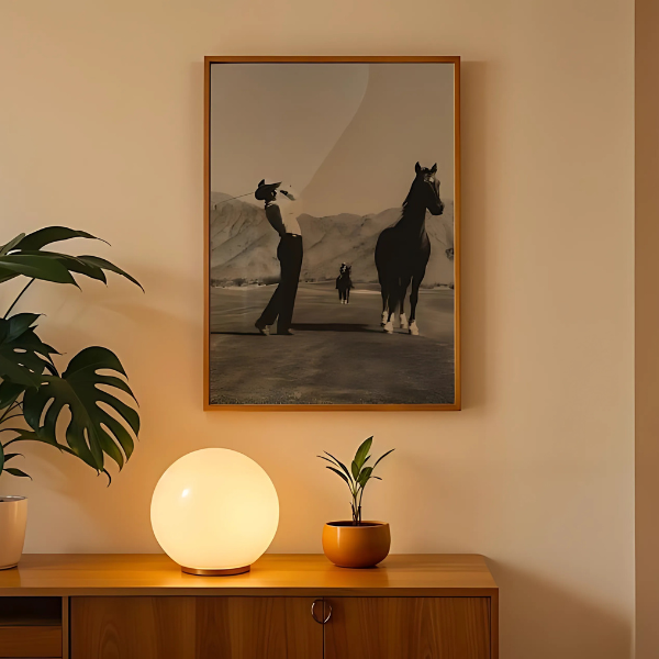 Vintage Cowboy Golf Poster Wall Art(Printable+Physical)