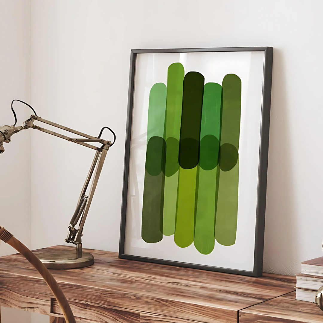 Modern Green Wall Art(Printable+Physical)