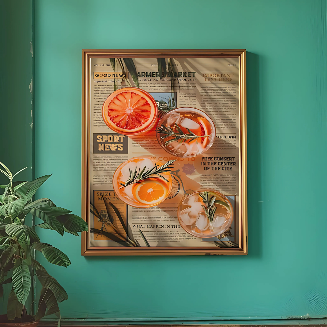 Aesthetic Vintage Trippy Wall Art(Printable+Physical)