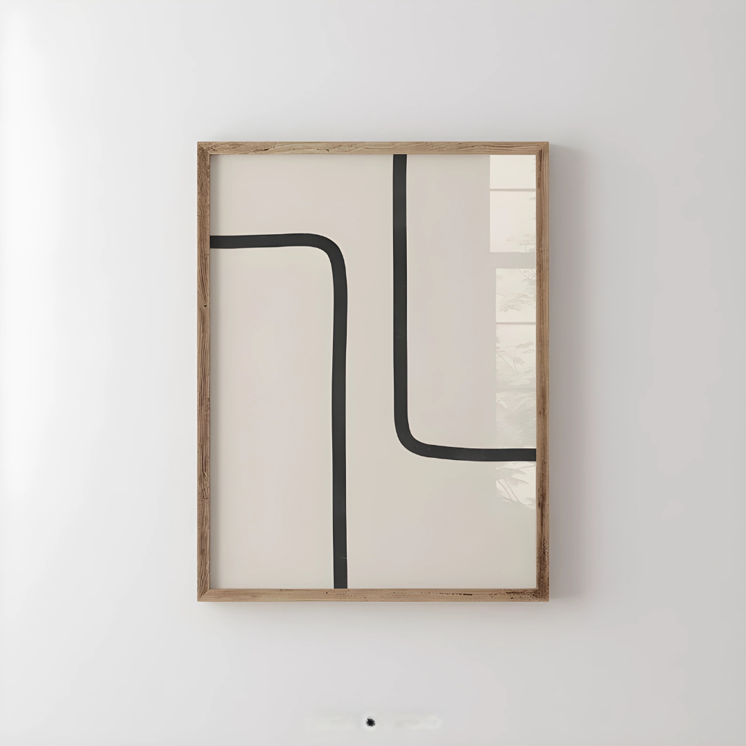 Neutral Minimalist Lines Printable Wall Art (Printable+Physical)