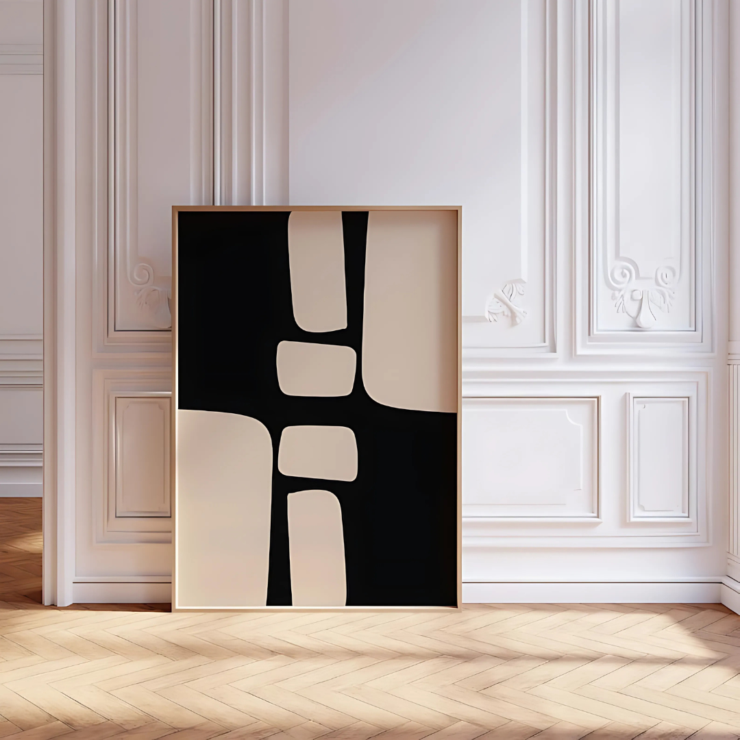Black Minimalist Abstract Printable Wall Art(Printable+Physical)