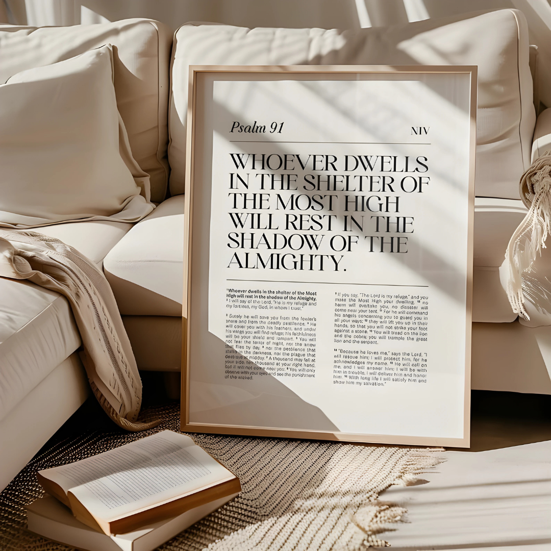 Bible Chapter Poster, Bible verse wall art(Printable+Physical)