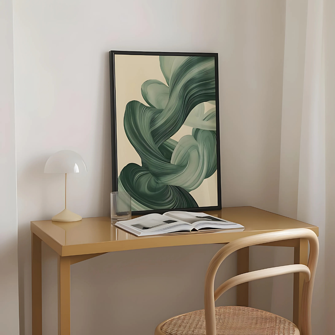 Sage Green Mid Century Modern Wall Art(Printable+Physical)