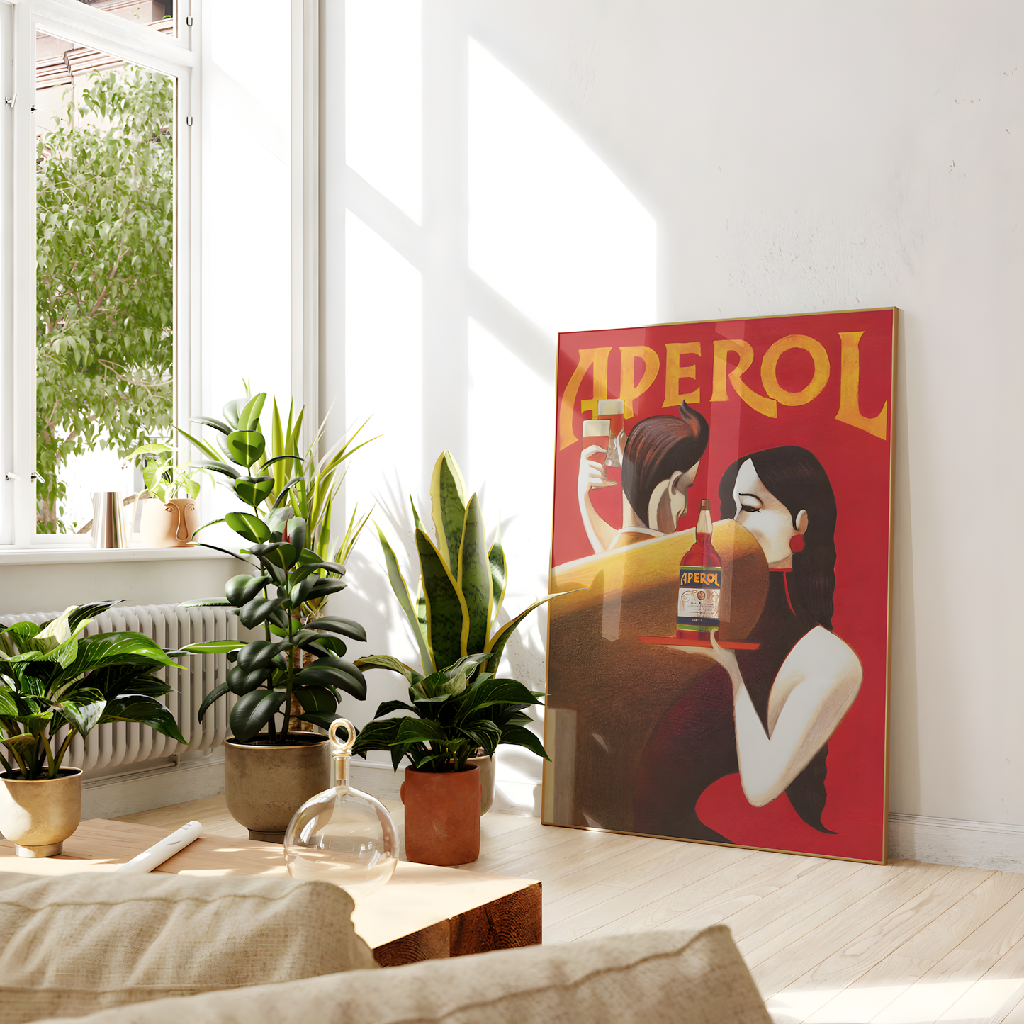 Couple Dancing, Bar Decor, Aperol Vintage Poster Art(Printable+Physical)