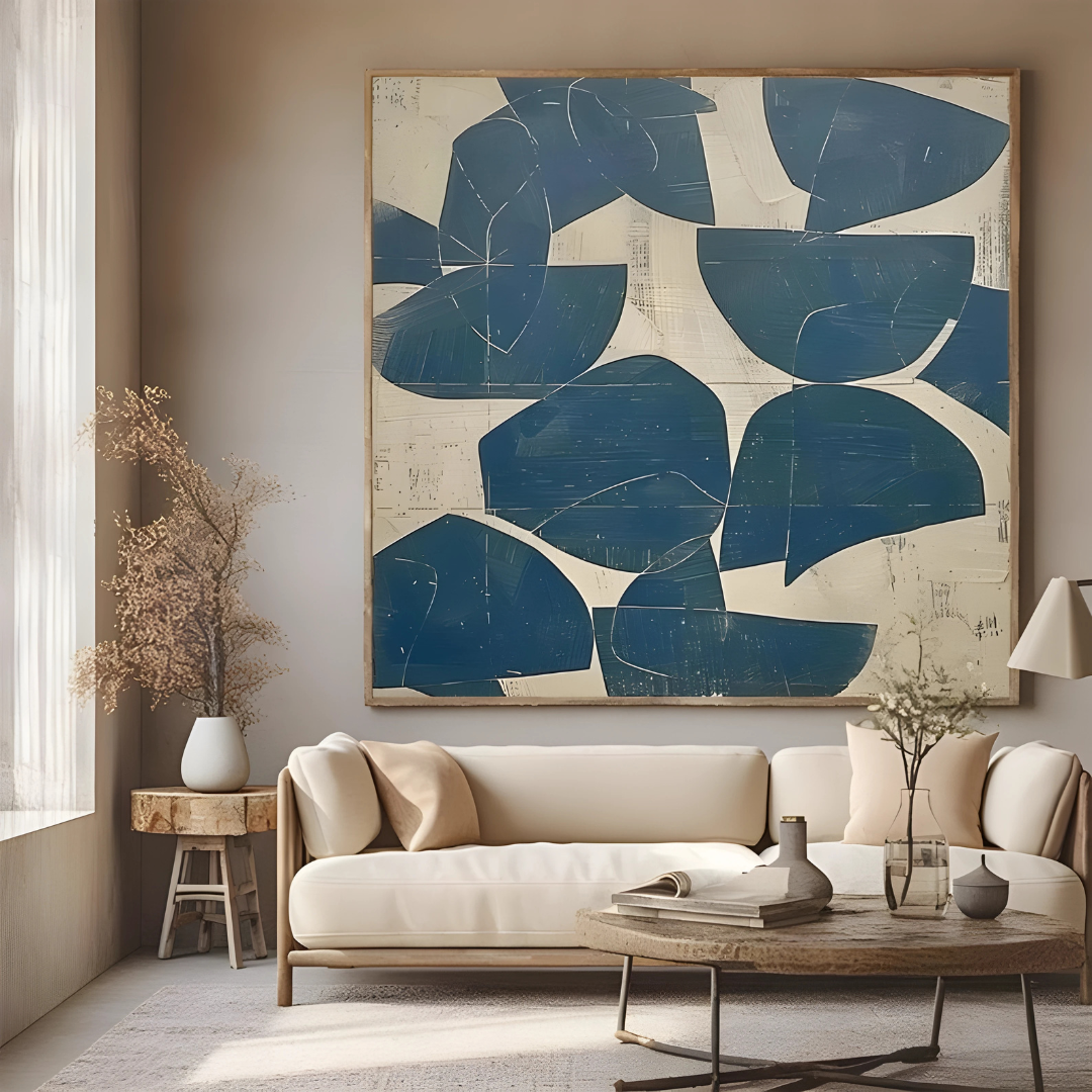Neutral beige painting beige wall art (Printable+Physical)