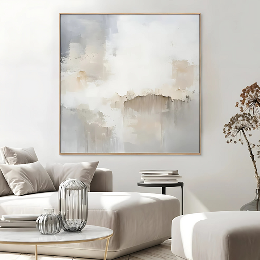 Neutral Modern Minimalist Painting(Printable+Physical)