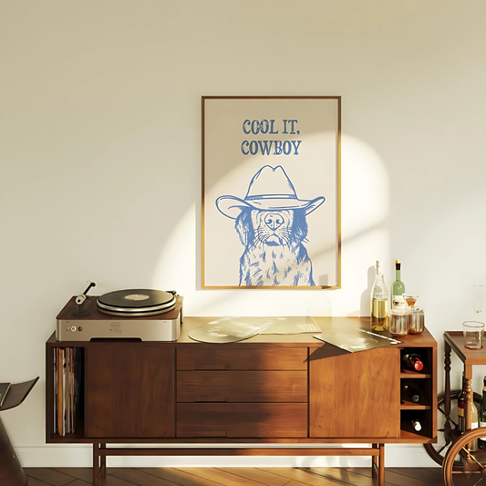 cool it cowboy art print (Printable+Physical)