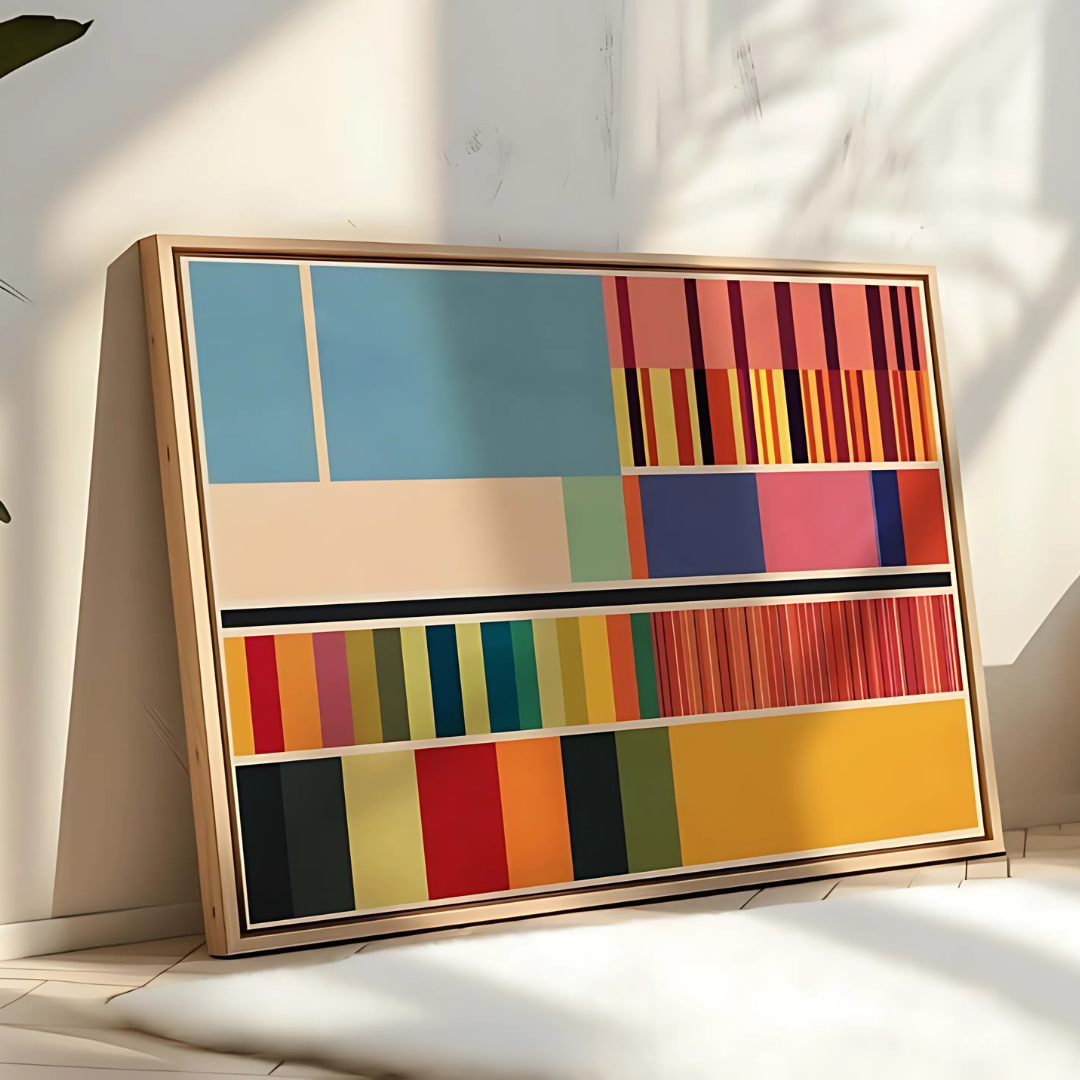 Modern Color Block Abstract Art Print(Printable+Physical)