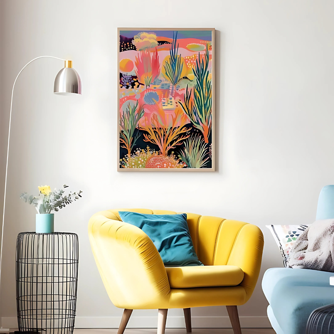 midcentury modern wall art(Printable+Physical)