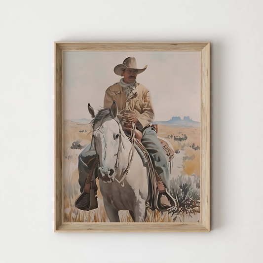 Western Cowboy Vintage Wall Art(Printable+Physical)