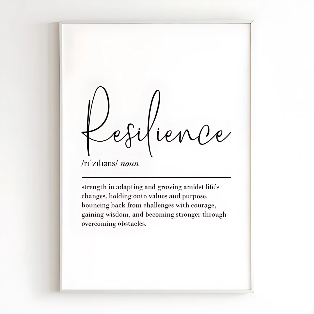 Resilience definition printable wall art(Printable+Physical)
