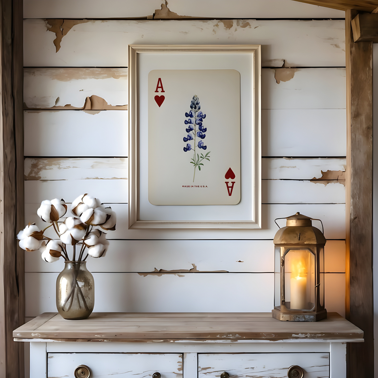 Texas Bluebonnet Framed Wall Art(Printable+Physical)