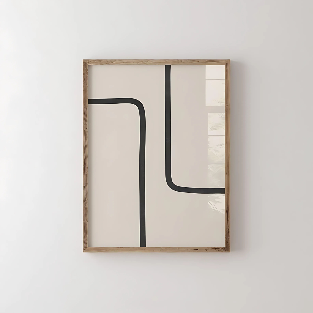 Neutral Minimalist Lines Printable Wall Art(Printable+Physical)