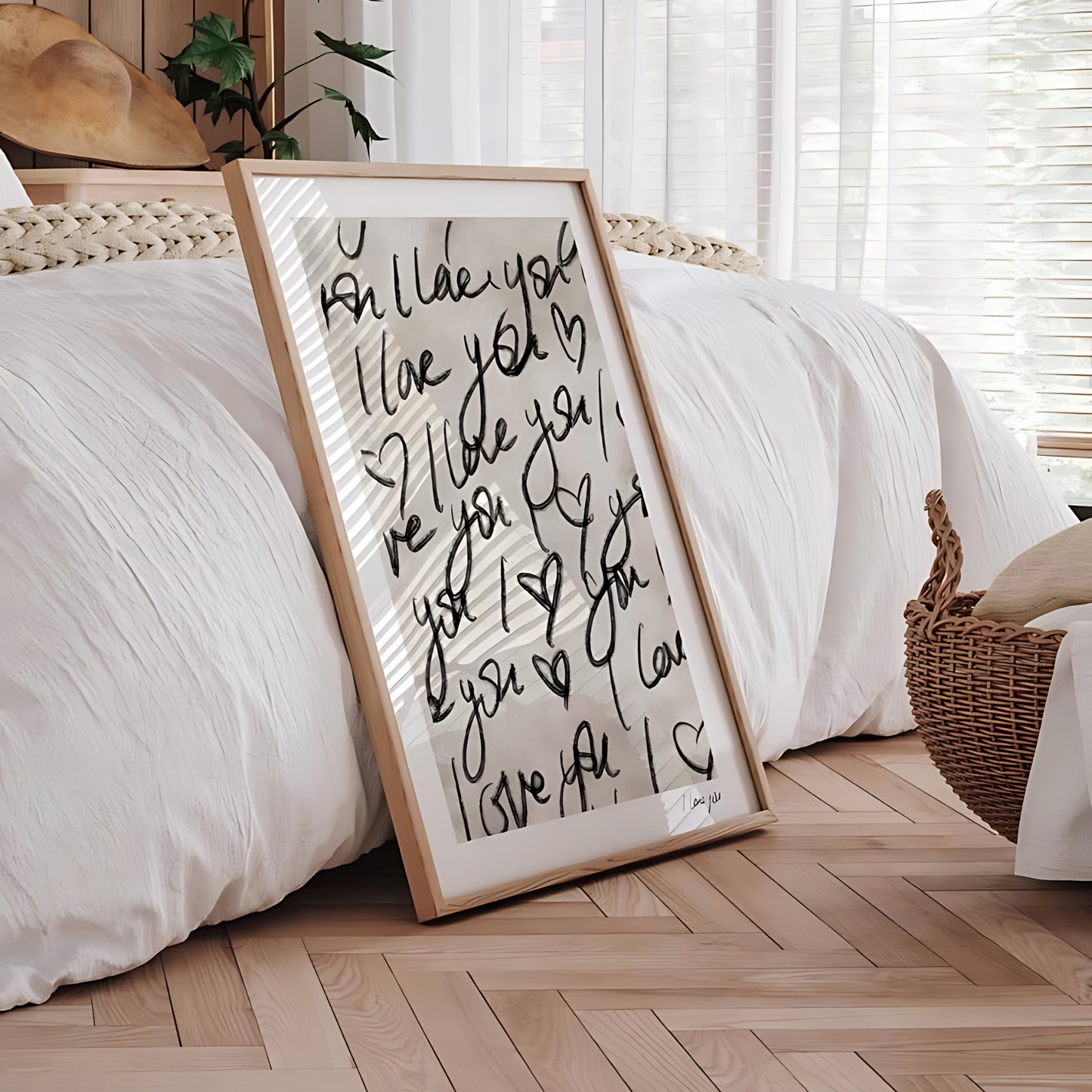 I LOVE YOU Wall art Print(Printable+Physical)