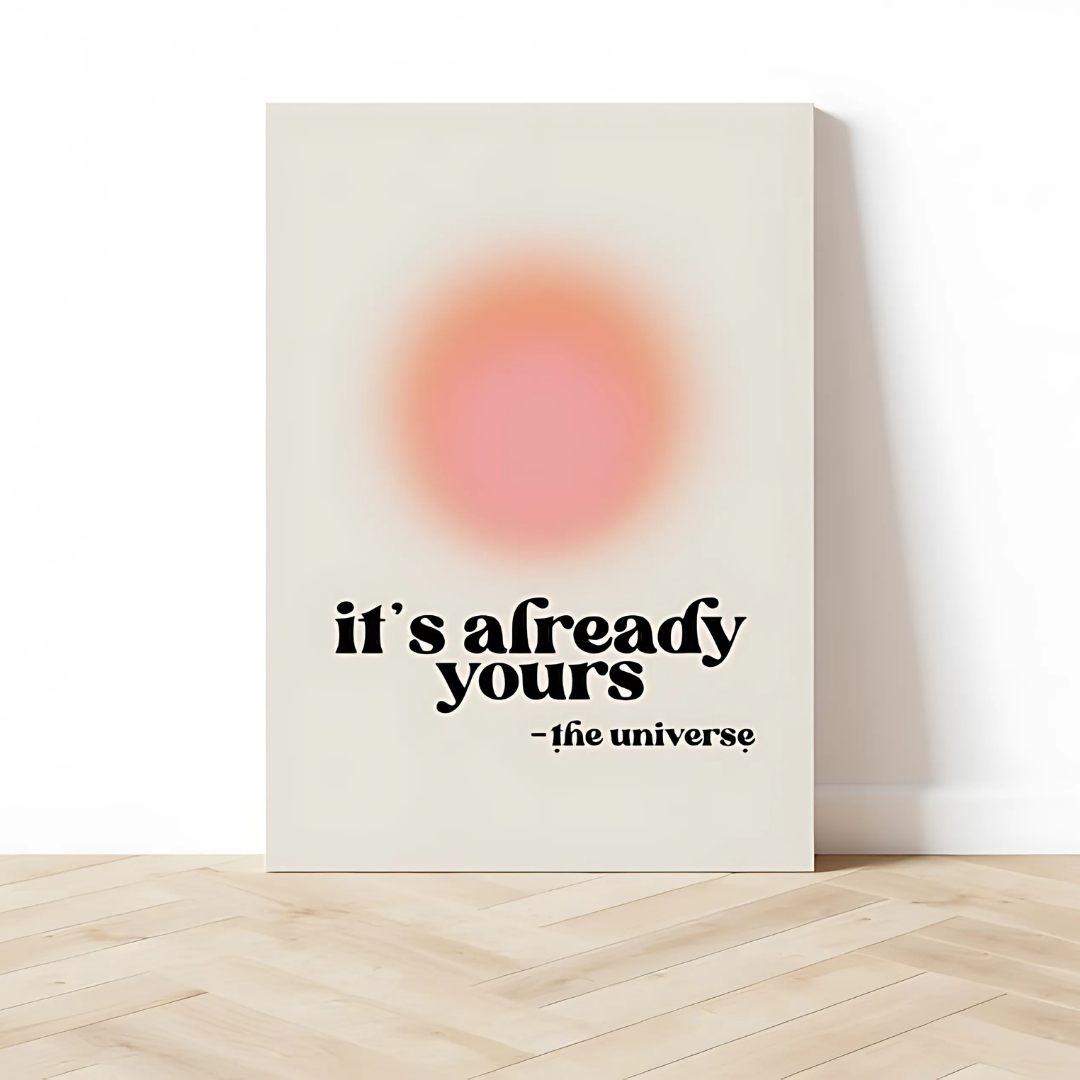 affirmation Digital Retro Wall Art(Printable+Physical)