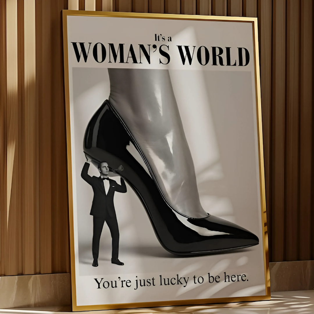 Retro Woman's Feminist Wall Art(Printable+Physical)