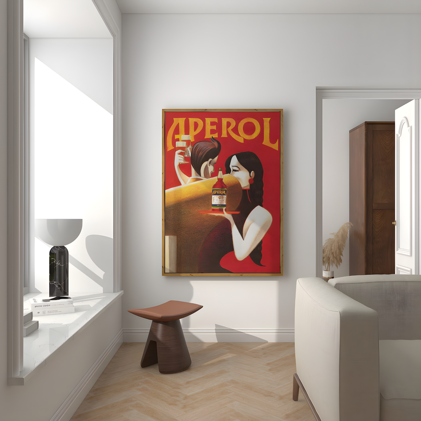 Couple Dancing, Bar Decor, Aperol Vintage Poster Art(Printable+Physical)