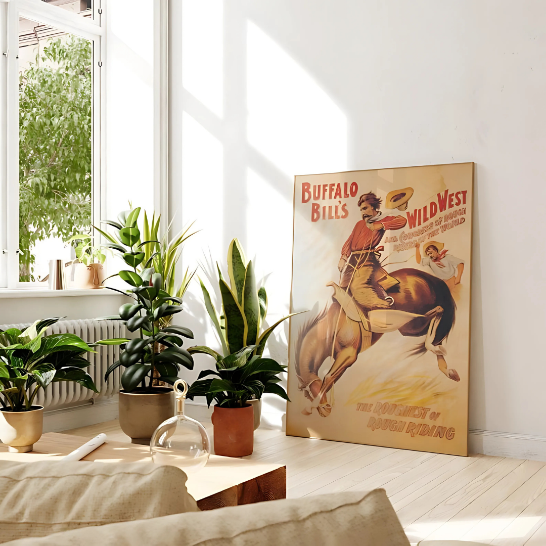 Buffalo Bill Vintage Rodeo Poster(Printable+Physical)