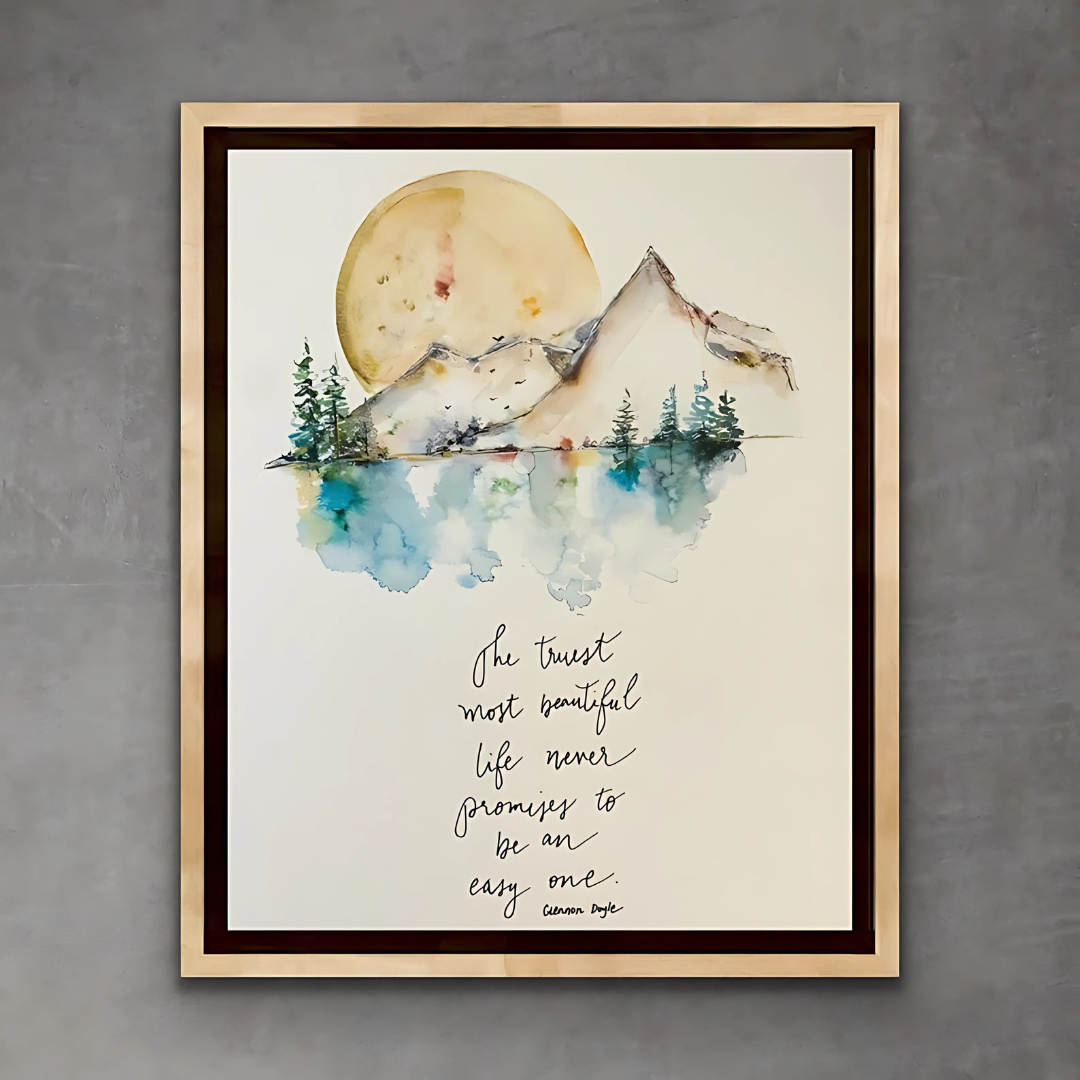 Mountain Water Encouragement Quote Print(Printable+Physical)