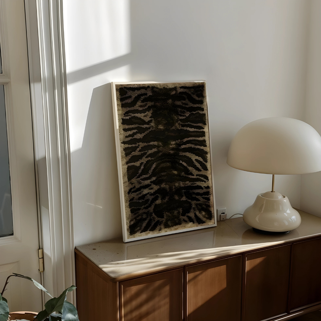 Trendy Leopard Dorm Room Maximalist Rug Wall Art (Printable+Physical)