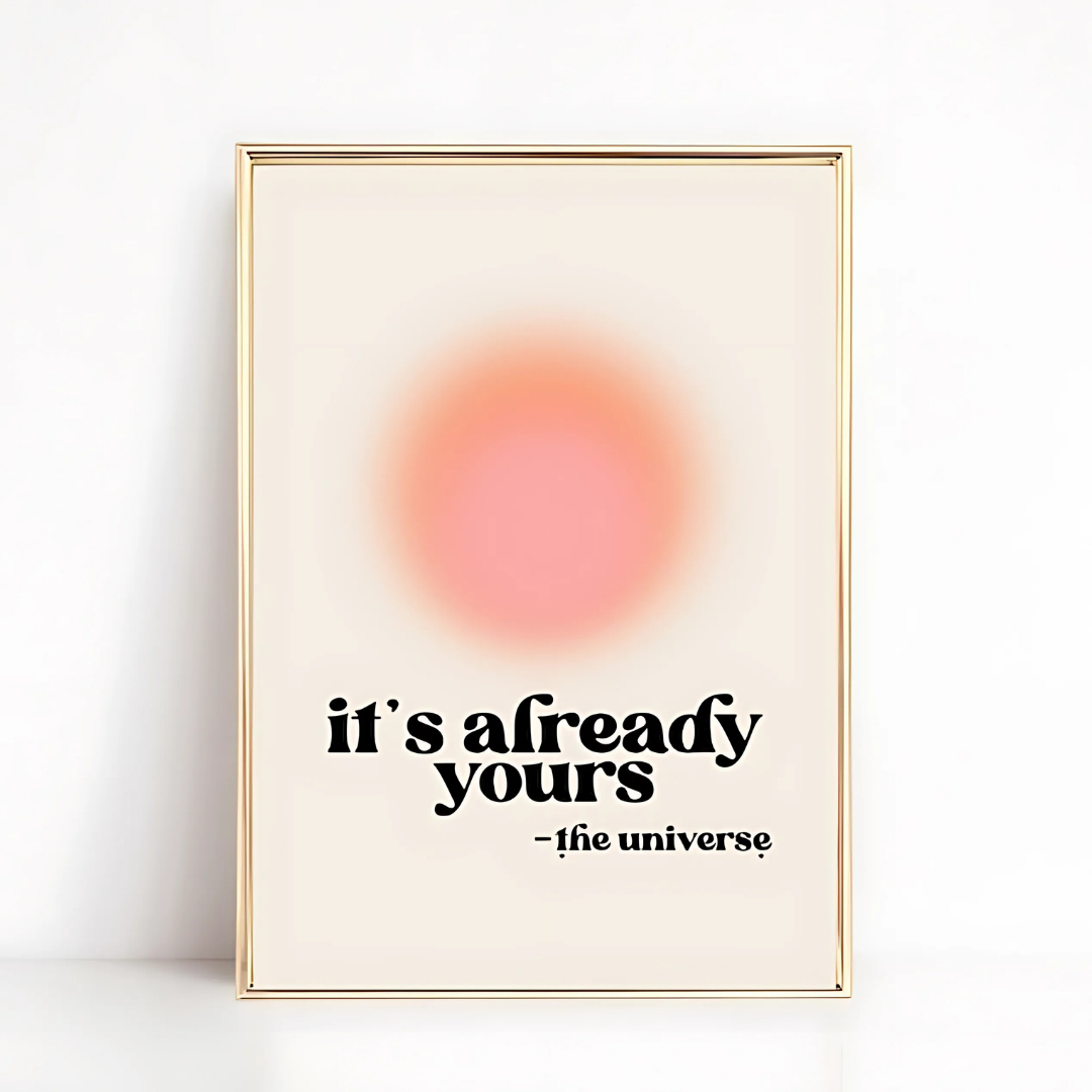 affirmation Digital Retro Wall Art(Printable+Physical)