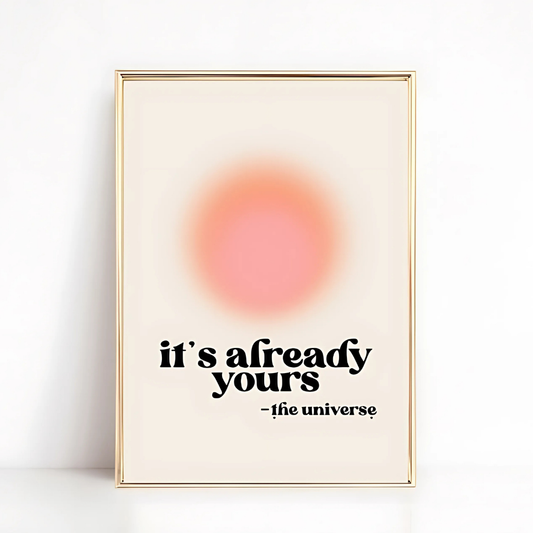 affirmation Digital Retro Wall Art(Printable+Physical)