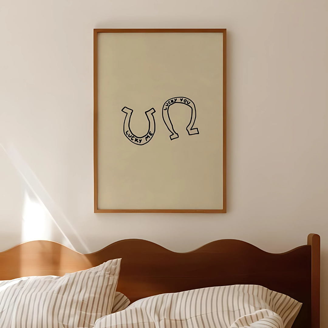 Lucky Me Lucky You Western Horseshoe Print (Printable+Physical)