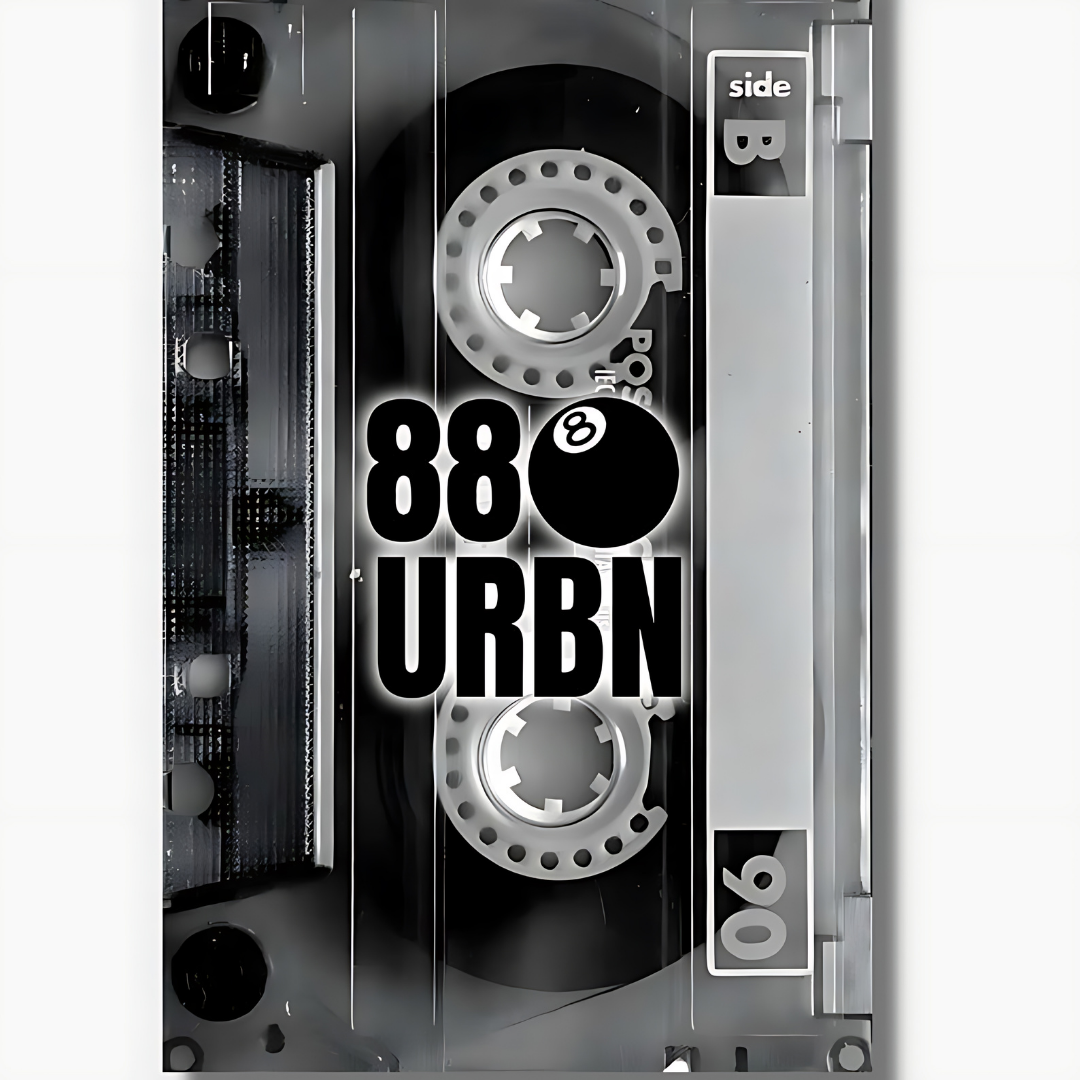 Black And White Retro Cassette Digital Print(Printable+Physical)